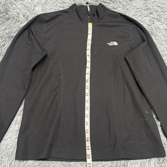 The North Face Black Quarter Zip Sweatshirt Size Large - Picture 8 of 9